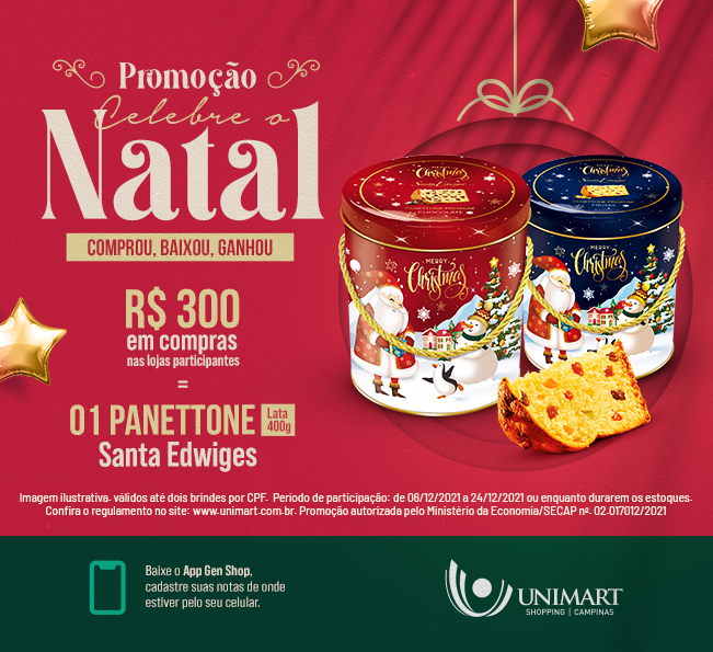 Celebre o Natal: a nova promoção do Unimart Shopping