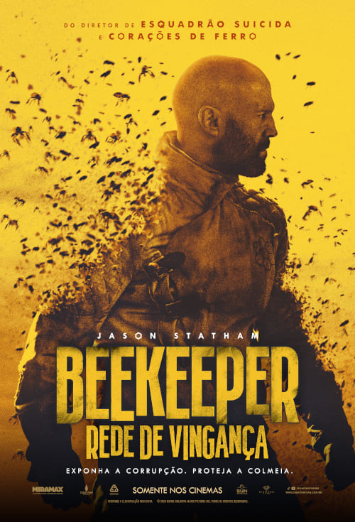 Cartaz filme Beekeeper - Rede de Vingança