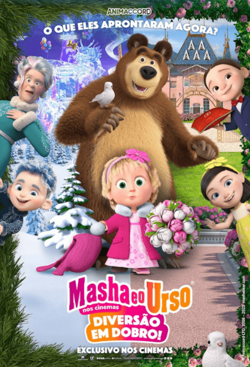 Cartaz filme Masha e o Urso: Diversão em Dobro Livre