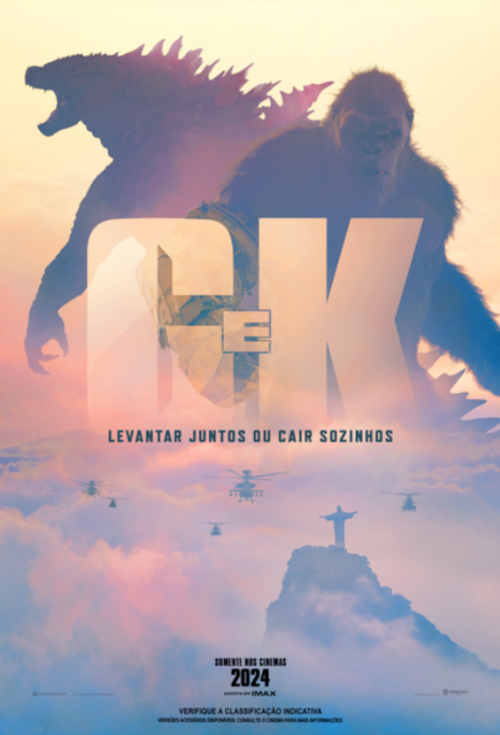 Cartaz filme Godzilla e Kong: O Novo Império