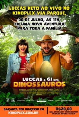 Cartaz filme Luccas e Gi Em: Dinossauros