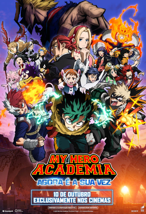 Cartaz filme My Hero Academia: Agora é a Sua Vez