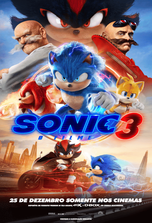 Cartaz filme Sonic 3: O Filme