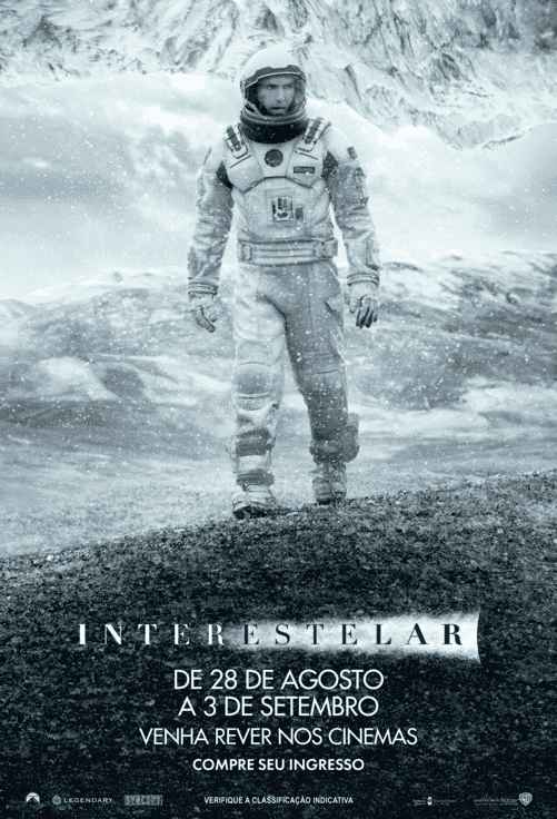 Cartaz filme Interestelar (Relançamento)