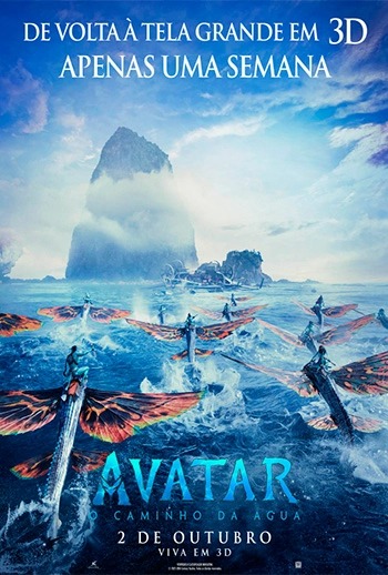 Cartaz filme Avatar: O Caminho Da Água (Relançamento)