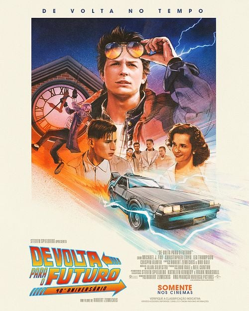 Cartaz filme De Volta para o Futuro - 40 anos