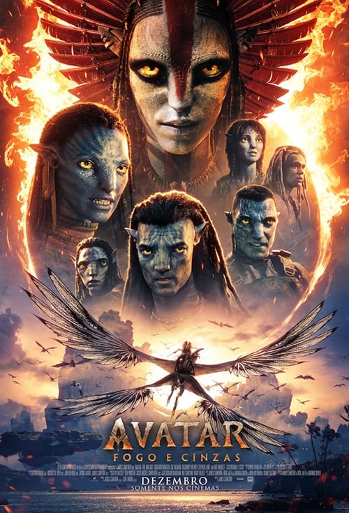 Cartaz filme Avatar: Fogo e Cinzas