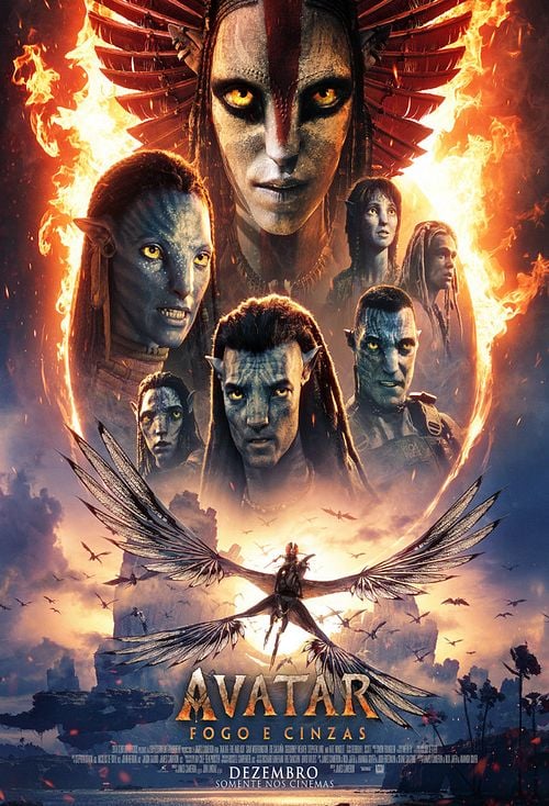 Cartaz filme Avatar: Fogo e Cinzas