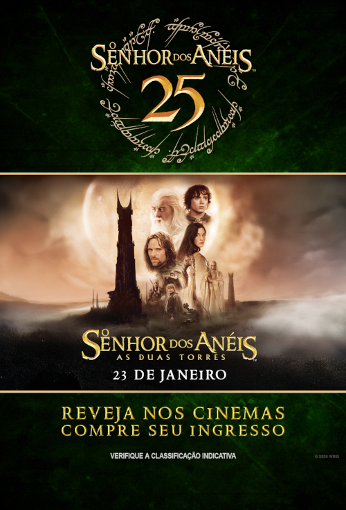 Cartaz filme O Senhor dos Anéis: As Duas Torres (Relançamento)