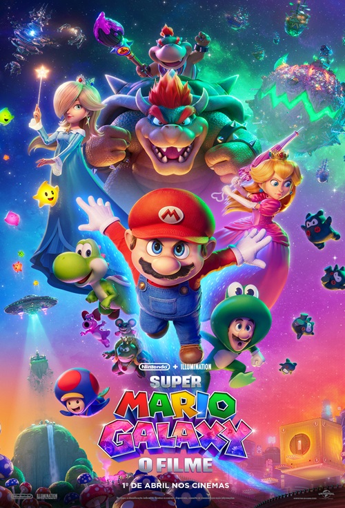 Cartaz filme Super Mario Galaxy: O Filme