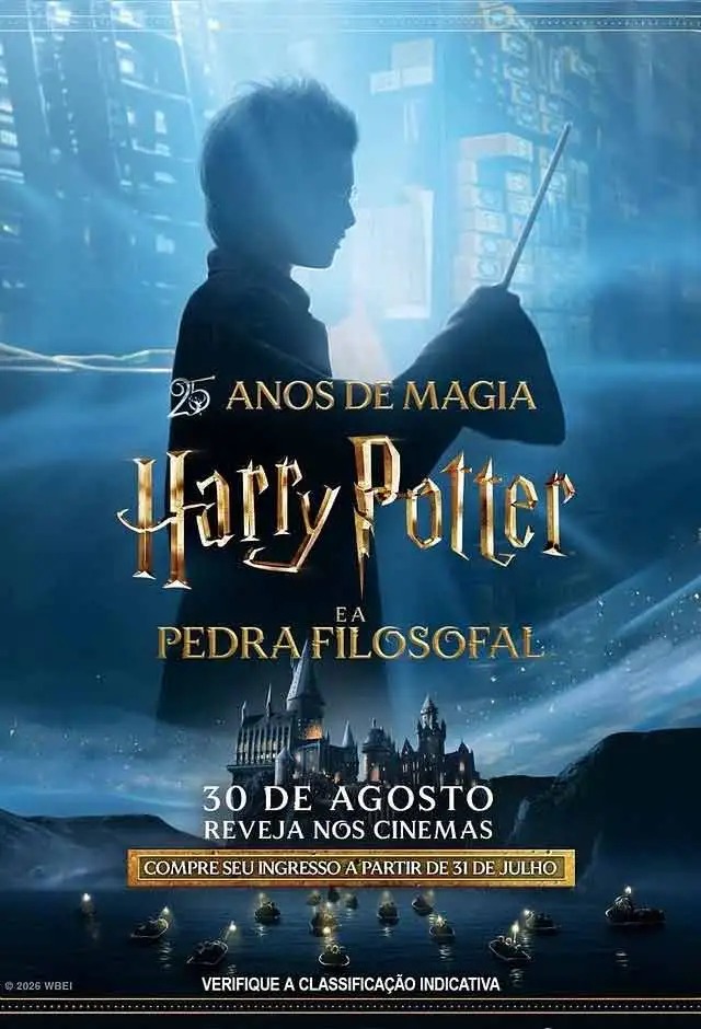Cartaz filme Harry Potter E A Pedra Filosofal