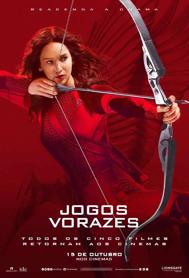 Cartaz filme Jogos Vorazes - Em chamas (Relançamento)