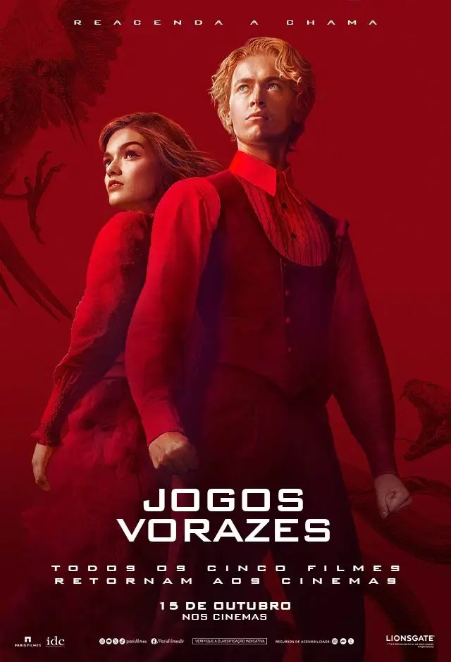 Cartaz filme Jogos Vorazes – A Cantiga Dos Pássaros E Das Serpentes (Relançamento)