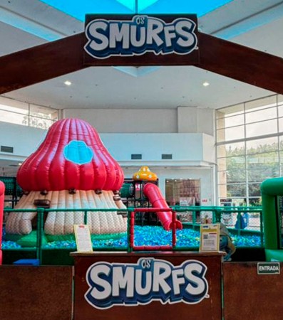 Logo Parquinho dos Smurfs