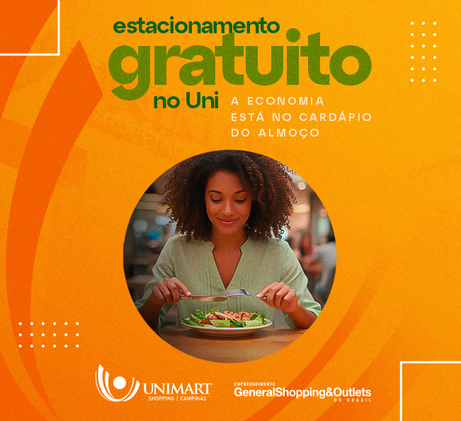Economia no almoço: estacionamento gratuito no shopping