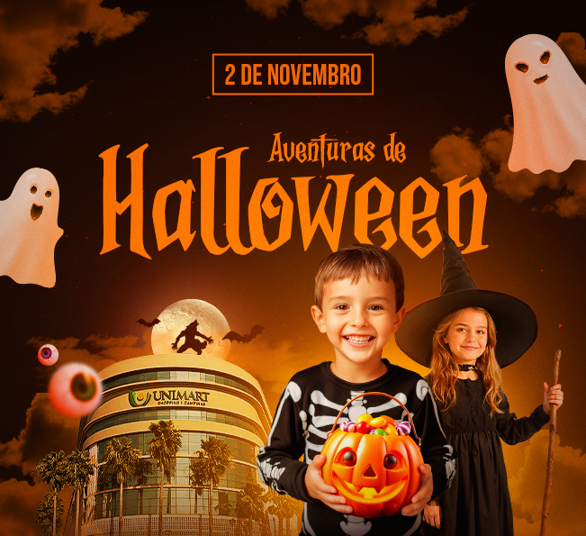 Aventuras de Halloween com doces travessuras para a família