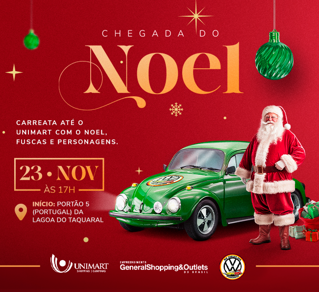 Chegada do Noel tem programação mágica para a recepção