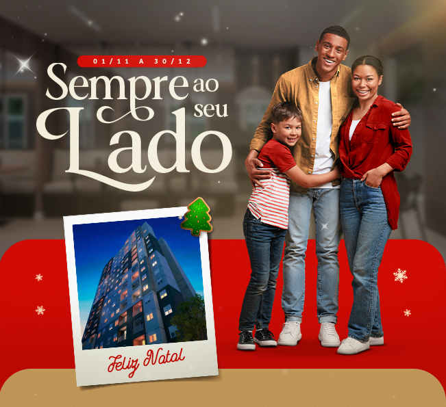 Sempre ao seu lado: Natal com sorteio de 1 apartamento ao lado do shopping