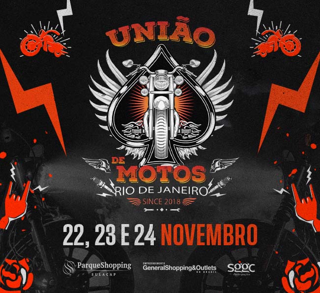 Rock'n'roll, gastronomia e mais: União de Motos é realizado no Sulacap