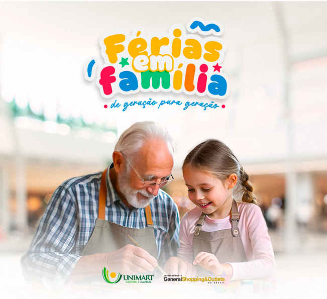 Curta suas férias em família nas oficinas do Uni!