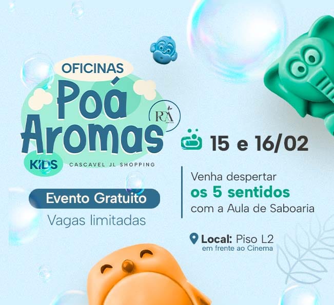 Descubra um mundo de aromas e diversão no Cascavel JL Shopping!