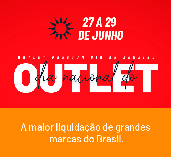 Venha celebrar a maior liquidação de grandes marcas do Brasil