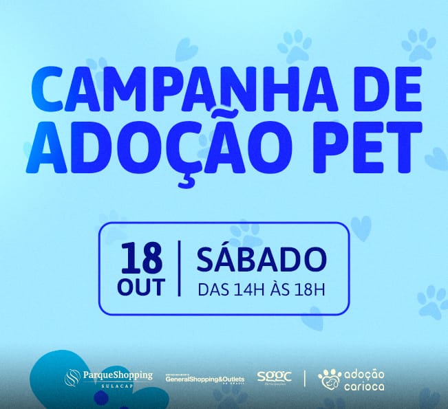 Campanha de Adoção Pet está de volta ao Sula no dia 18 de setembro
