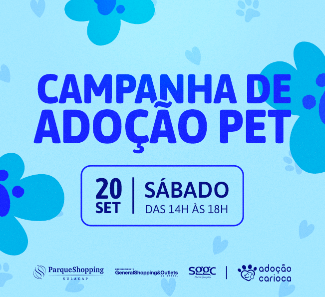 Campanha de Adoção Pet está de volta ao Sula no dia 20 de setembro