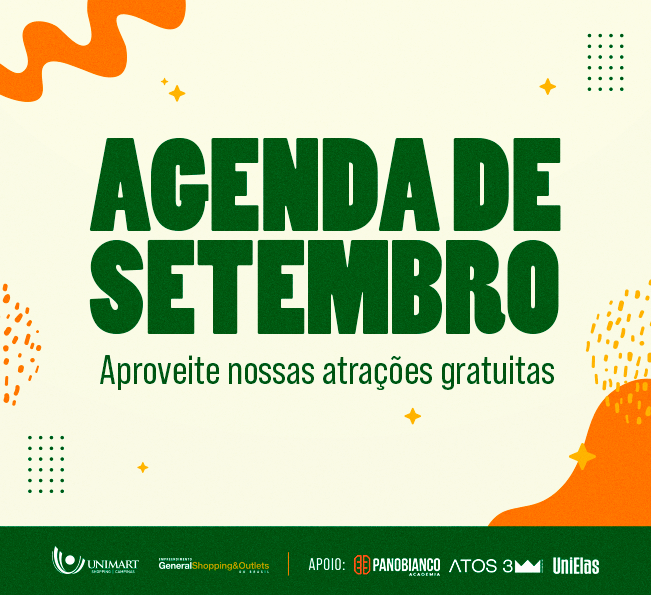 Setembro chega no Unimart com muitas atrações para toda família