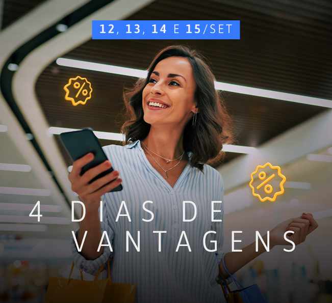 Vem aí: 4 dias de descontos no Parque Shopping Sulacap.