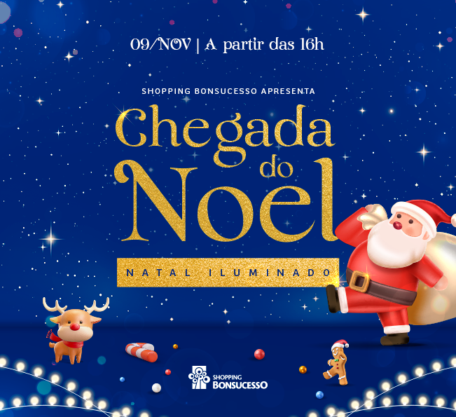 A magia do Natal chega ao Shopping Bonsucesso no dia 9 de novembro