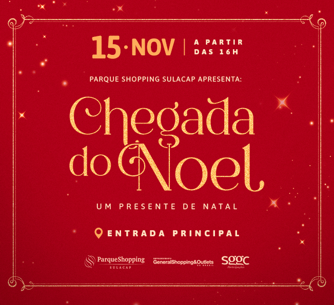 Chegada do Noel no Parque Shopping Sulacap traz atrações para toda a família
