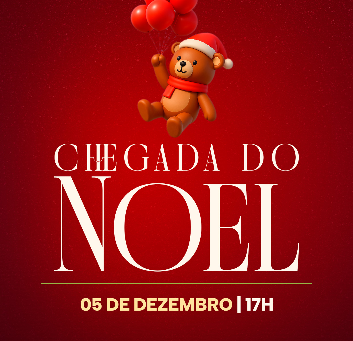 O Natal está chegando… e a magia já tem hora marcada no Cascavel JL Shopping!