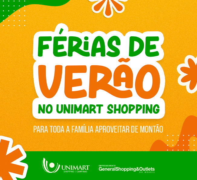 Férias de Verão no Unimart Shopping tem programação para toda a família