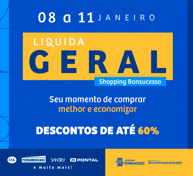 Liquida Geral no Shopping Bonsucesso com descontos de até 60%