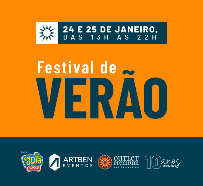 Curta as muitas possibilidades da estação no único Outlet do Rio