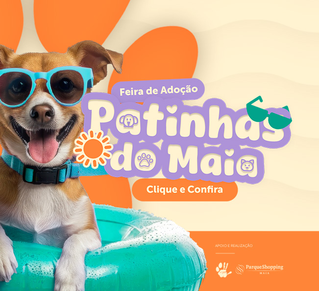 Feira de Adoção no Espaço Patinhas do Maia