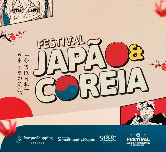 Parque Shopping Sulacap recebe Festival Japão/Coreia.