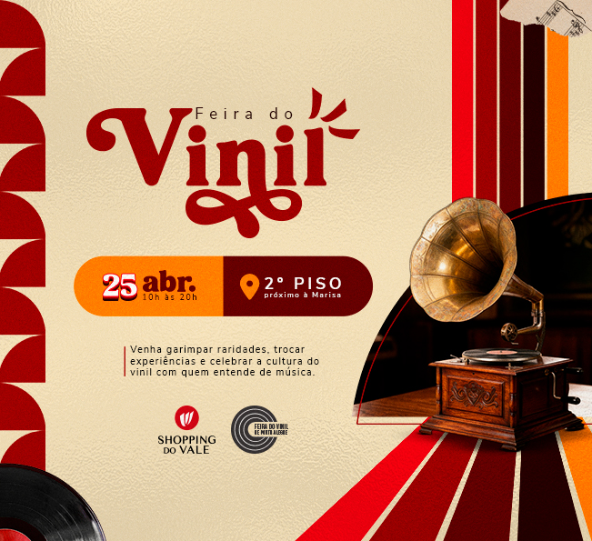 CLÁSSICOS DO VINIL INVADEM O SHOPPING DO VALE EM EVENTO ESPECIAL