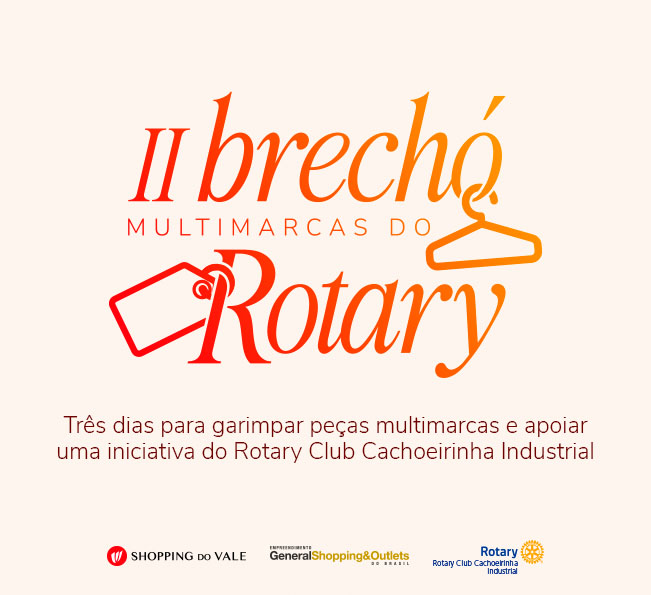 SHOPPING DO VALE RECEBE INICIATIVA DO ROTARY CLUB