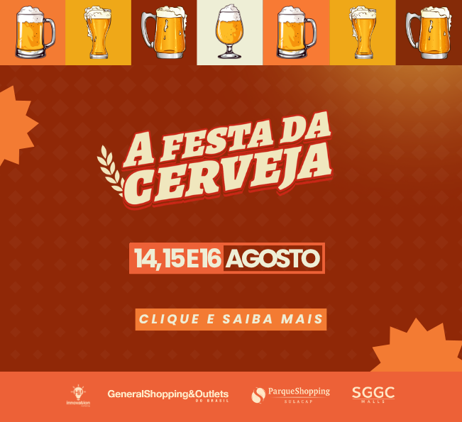 A Festa da Cerveja chega ao Parque Shopping Sulacap
