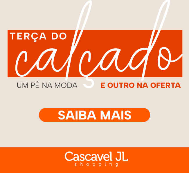 TODAS AS TERÇAS DE SETEMBRO COM DESCONTOS EM CALÇADOS