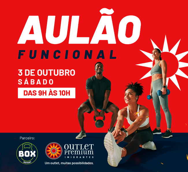 COMECE O SÁBADO COM UM AULÃO FUNCIONAL
