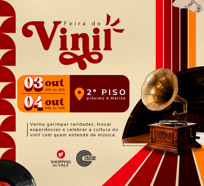 FEIRA DO VINIL MOVIMENTA O INÍCIO DE OUTUBRO DE CACHOEIRINHA