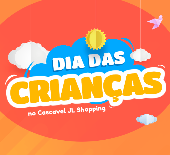 #VocêComDiversão: Cascavel JL Shopping divulga programação especial para o Dia das Crianças.
