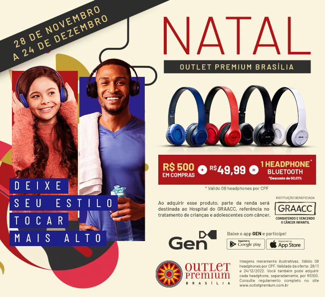 Natal Outlet Premium Brasília: deixe seu estilo tocar mais alto!
