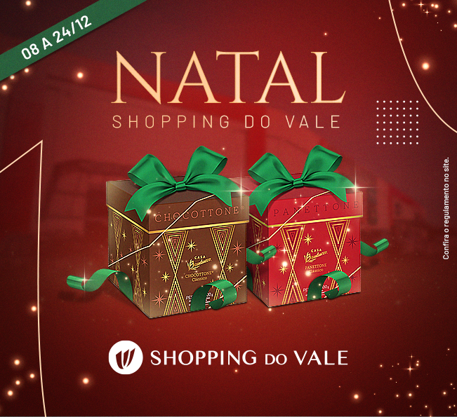 Aproveite a melhor fatia das comemorações de Natal no Shopping do Vale!