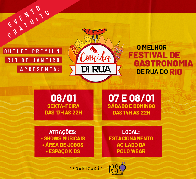 O melhor festival de gastronomia de rua do Rio no Outlet Premium Rio de Janeiro!