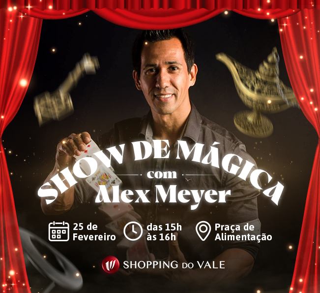 Show de Mágica: evento anima o Shopping do Vale