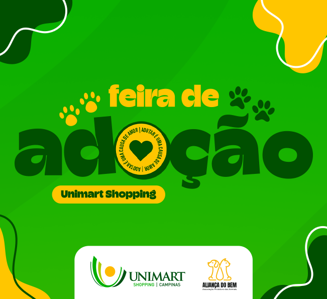 Feira de Adoção de animais é realizada no Unimart Shopping